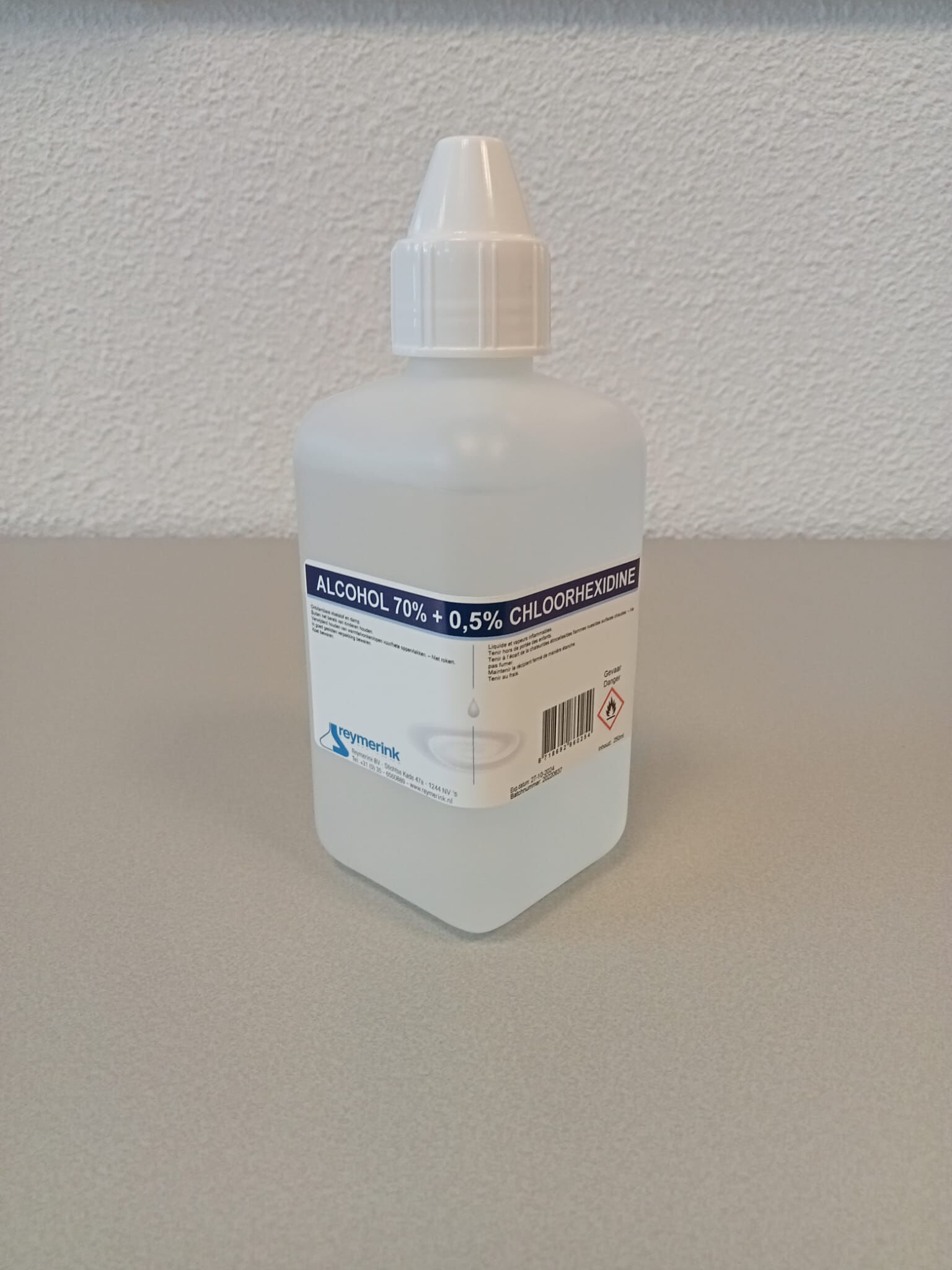 Chloorhexidine in Alcohol 250ml rood per 12 flacons