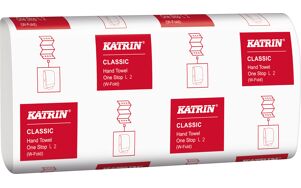 Katrin Classic papieren handdoek W-fold L2 20x34cm per 21x110st.