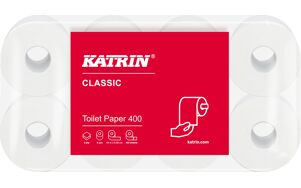 Katrin Classic Toiletpapier wc papier 400 vel op een rol per 48st.
