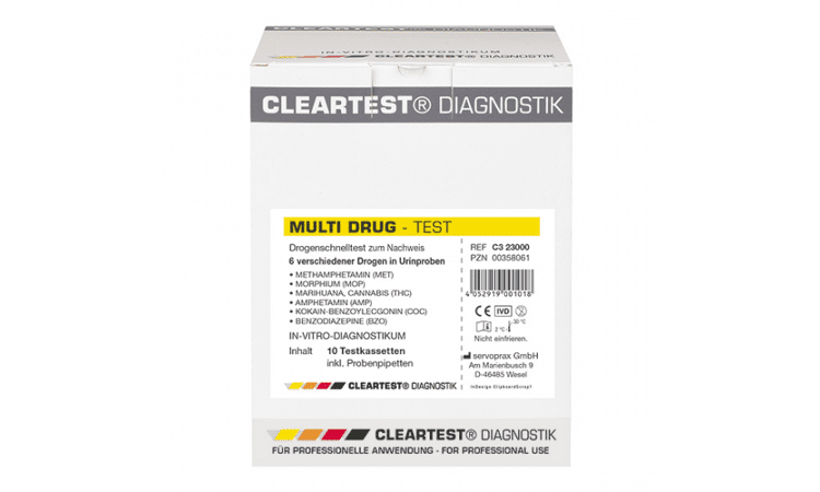 Cleartest Diagnostik multi drugtest per 5 stuks - afbeelding 0