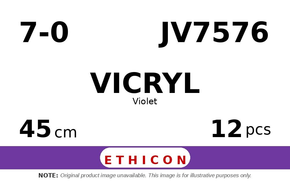 Vicryl JV7576 hechtdraad - TG-14 7-0 - 45cm - | per 12 st. |