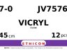 Vicryl JV7576 hechtdraad - TG-14 7-0 - 45cm - | per 12 st. |