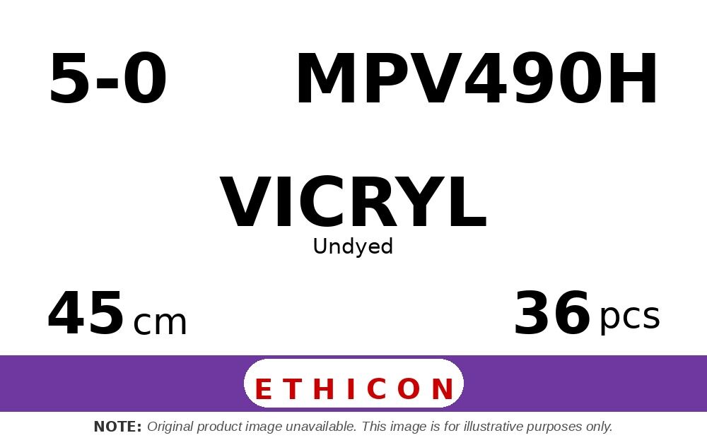 Vicryl MPV490H hechtdraad - P-1 5-0 - 45cm - | per 36 st. |