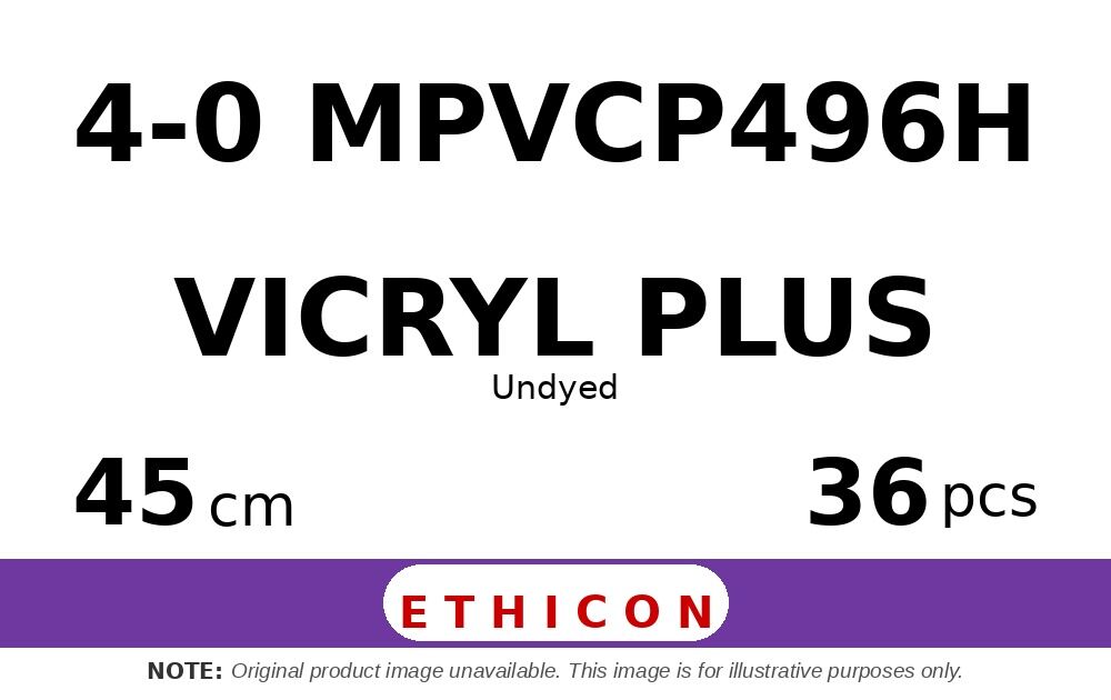 Vicryl Plus MPVCP496H hechtdraad - PS-2 4-0 - 45cm - | per 36 st. |