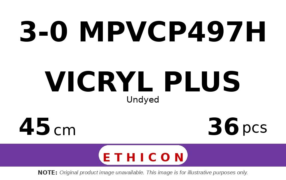 Vicryl Plus MPVCP497H hechtdraad - PS-2 3-0 - 45cm - | per 36 st. |