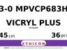 Vicryl Plus MPVCP683H hechtdraad - PS-1 3-0 - 45cm - | per 36 st. |
