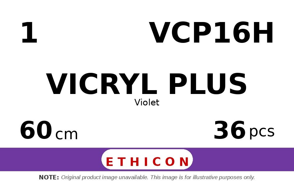 Vicryl Plus VCP16H hechtdraad - UCLX 1 - 60cm - | per 36 st. |