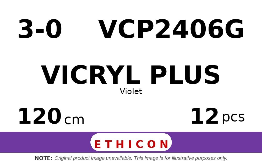 Vicryl Plus VCP2406G hechtdraad - SH 3-0 - 120cm - | per 12 st. |