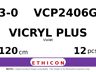 Vicryl Plus VCP2406G hechtdraad - SH 3-0 - 120cm - | per 12 st. |
