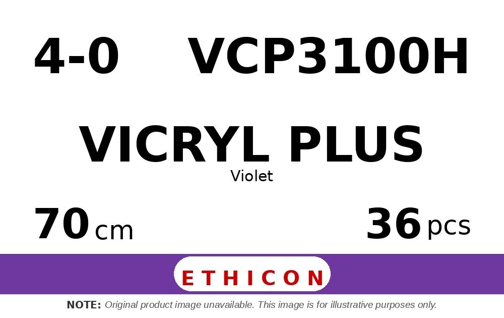 Vicryl Plus VCP3100H hechtdraad - JB-1 4-0 - 70cm - | per 36 st. |