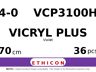 Vicryl Plus VCP3100H hechtdraad - JB-1 4-0 - 70cm - | per 36 st. |