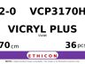 Vicryl Plus VCP3170H hechtdraad - JB 2-0 - 70cm - | per 36 st. |
