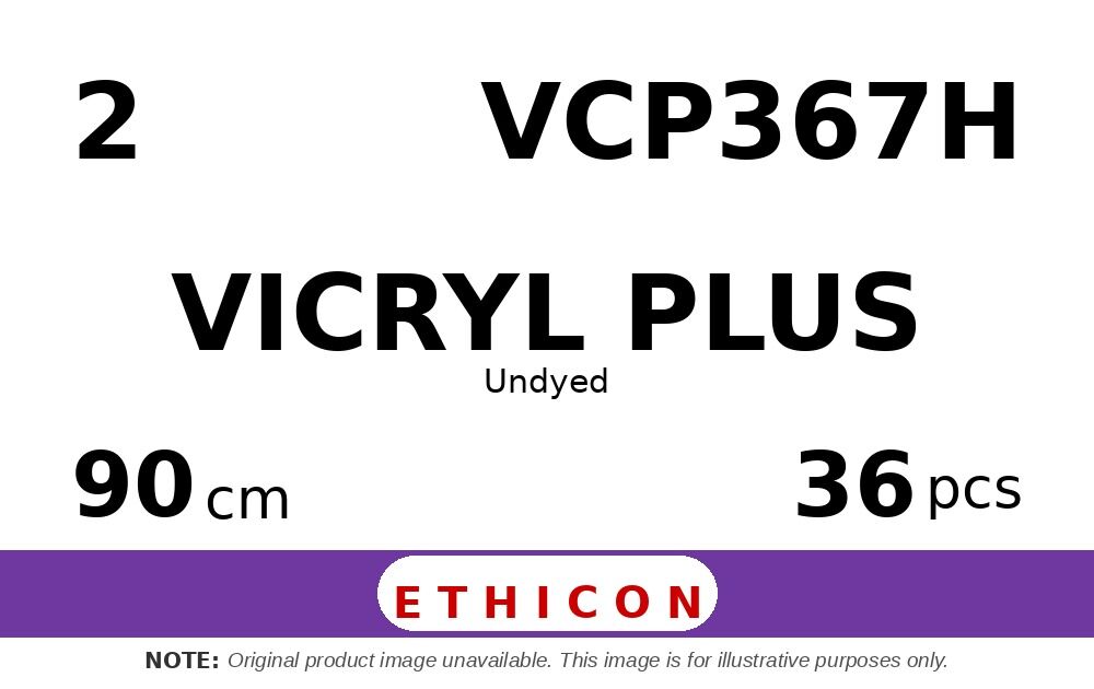 Vicryl Plus VCP367H hechtdraad - CTX 2 - 90cm - | per 36 st. |
