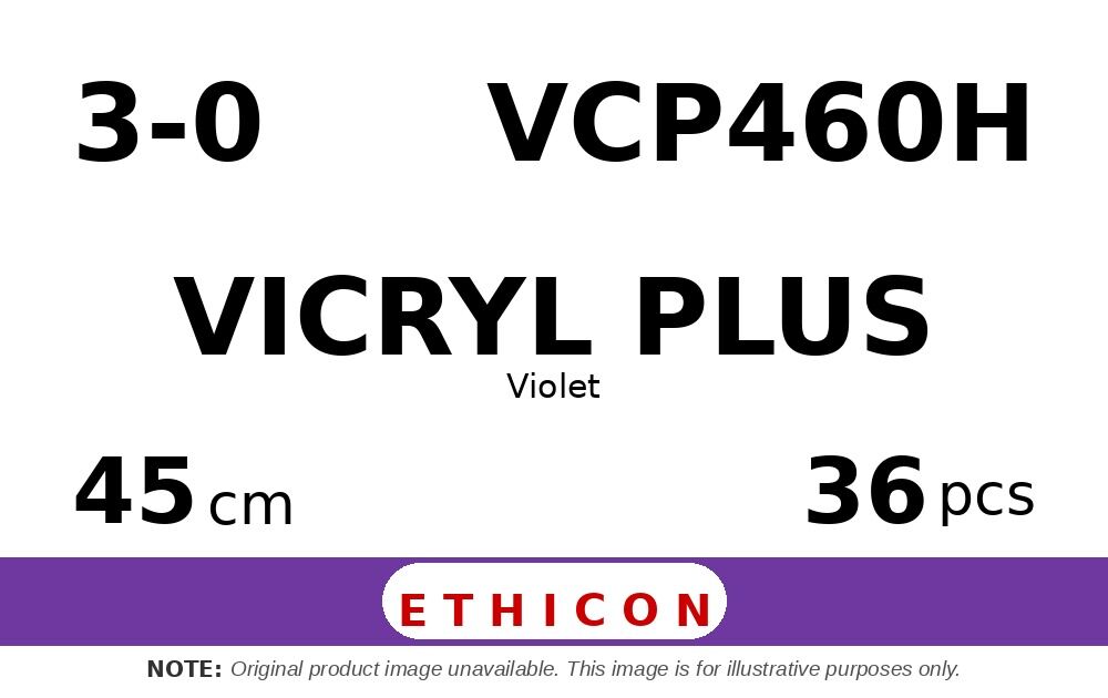 Vicryl Plus VCP460H hechtdraad - X-1 3-0 - 45cm - | per 36 st. |