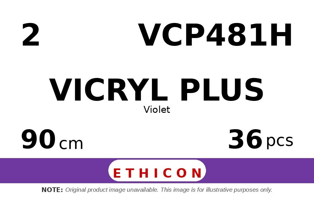 Vicryl Plus VCP481H hechtdraad - CP 2 - 90cm - | per 36 st. |