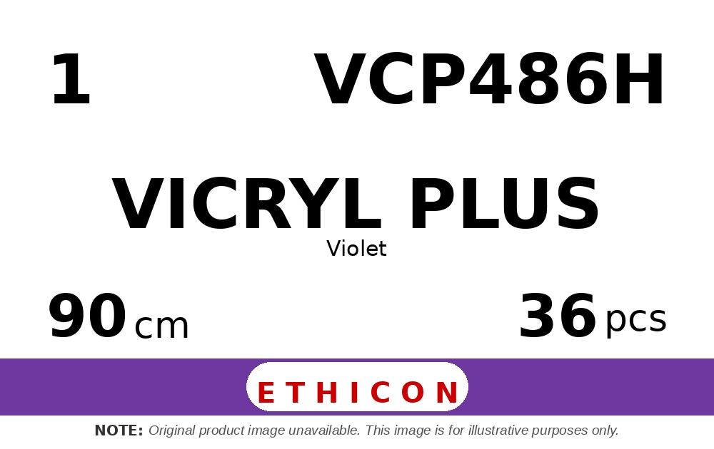 Vicryl Plus VCP486H hechtdraad - CP 1 - 90cm - | per 36 st. |
