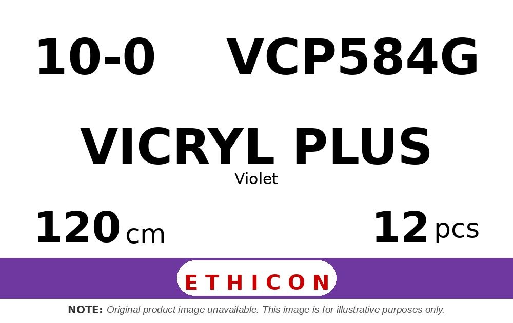 Vicryl Plus VCP584G hechtdraad - XLH 10-0 - 120cm - | per 12 st. |