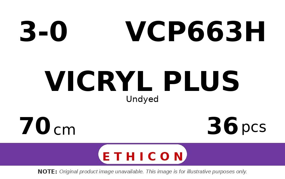 Vicryl Plus VCP663H hechtdraad - KS 3-0 - 70cm - | per 36 st. |