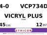 Vicryl Plus VCP734D hechtdraad - RB-1 PLUS 4-0 - 45cm - | per 12 st. |