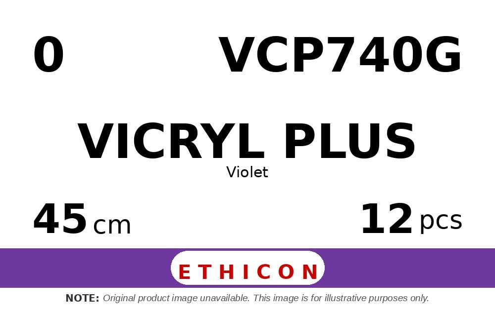 Vicryl Plus VCP740G hechtdraad - CT-1 0 - 45cm - | per 12 st. |