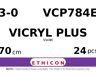 Vicryl Plus VCP784E hechtdraad - SH 3-0 - 70cm - | per 24 st. |