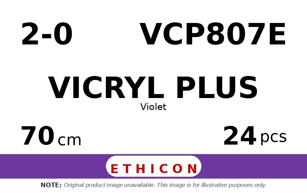 Vicryl Plus VCP807E hechtdraad - MH-1 2-0 - 70cm - | per 24 st. |