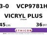 Vicryl Plus VCP9781H hechtdraad - SUTUPAK 3-0 - 45cm - | per 36 st. |