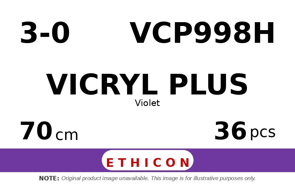 Vicryl Plus VCP998H hechtdraad - V-7 3-0 - 70cm - | per 36 st. |