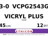 Vicryl Plus VCPG2543G hechtdraad - MH PLUS 3-0 - 45cm - | per 12 st. |