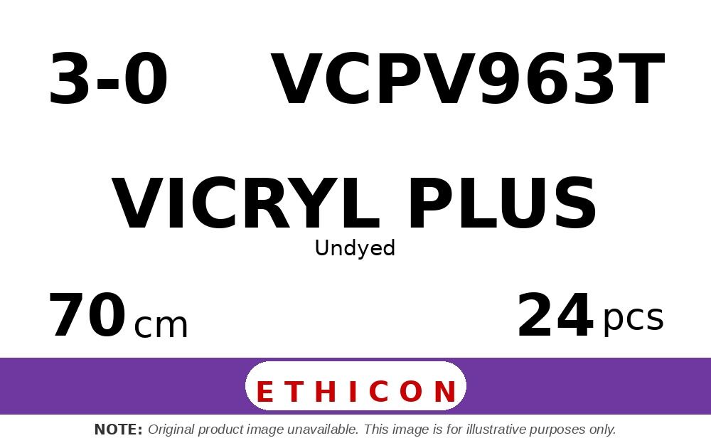 Vicryl Plus VCPV963T hechtdraad - SUTUPAK 3-0 - 70cm - | per 24 st. |