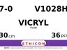 Vicryl V1028H hechtdraad - TF-6 7-0 - 30cm - | per 36 st. |