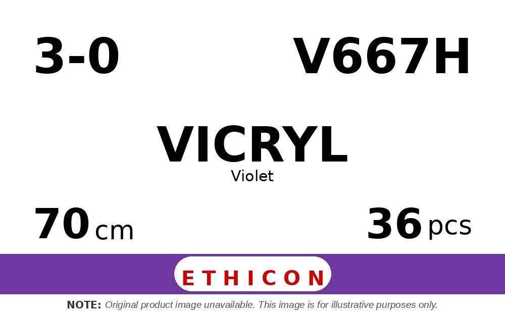 Vicryl V667H hechtdraad - RB-1 3-0 - 70cm - | per 36 st. |