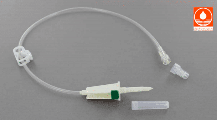 Codan Infuussysteem zijlijn met beluchte spike 40cm per 80st.