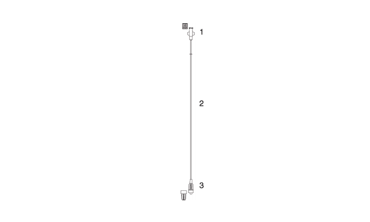 Codan Microbore verlengslang 150cm female luerlock per 100st. - afbeelding 0