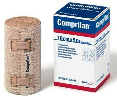 Comprilan korte rek zwachtel 5mx10cm per 2ST