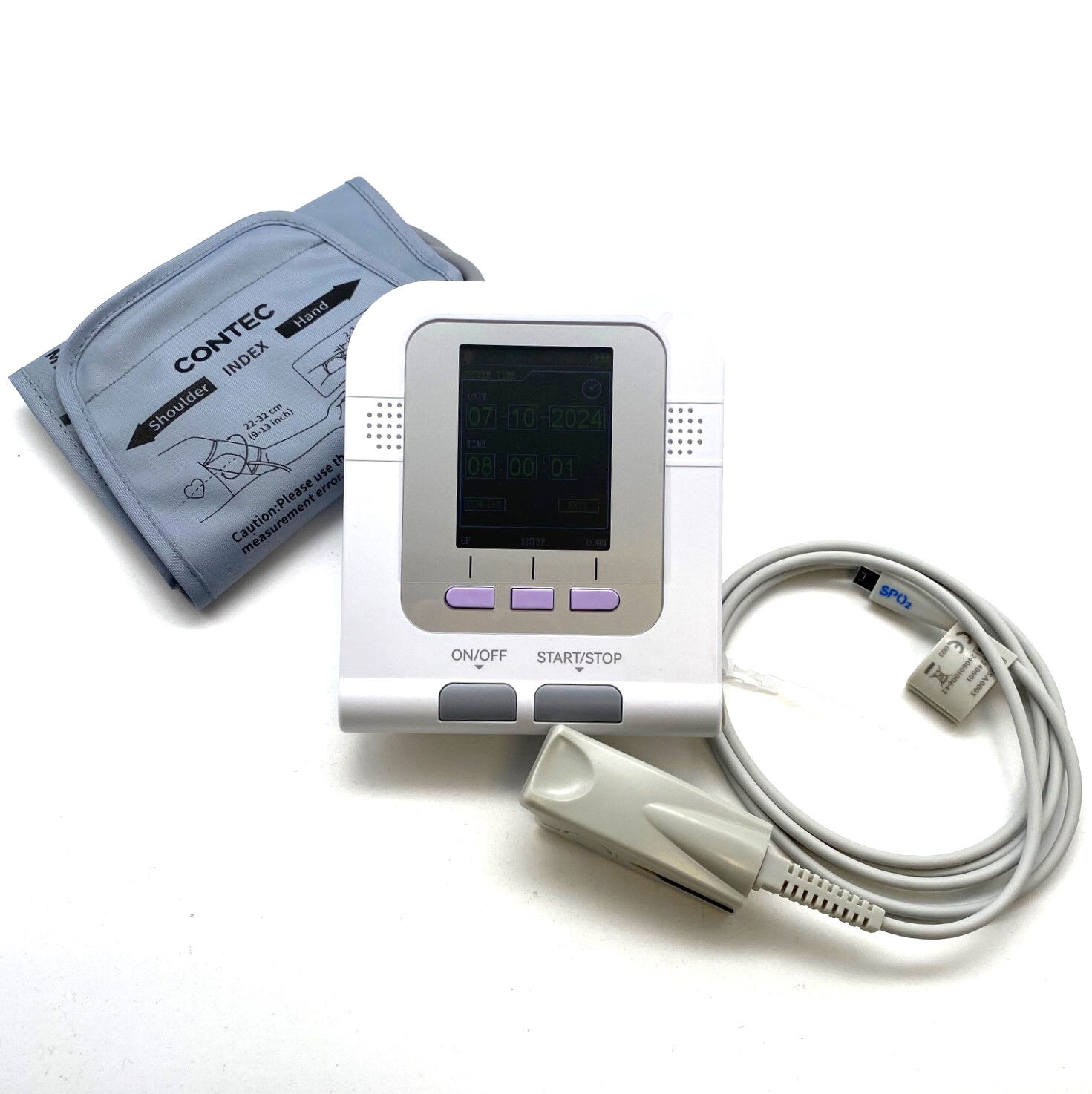 Bovenarm bloeddrukmeter Contec met saturatie voor volwassen