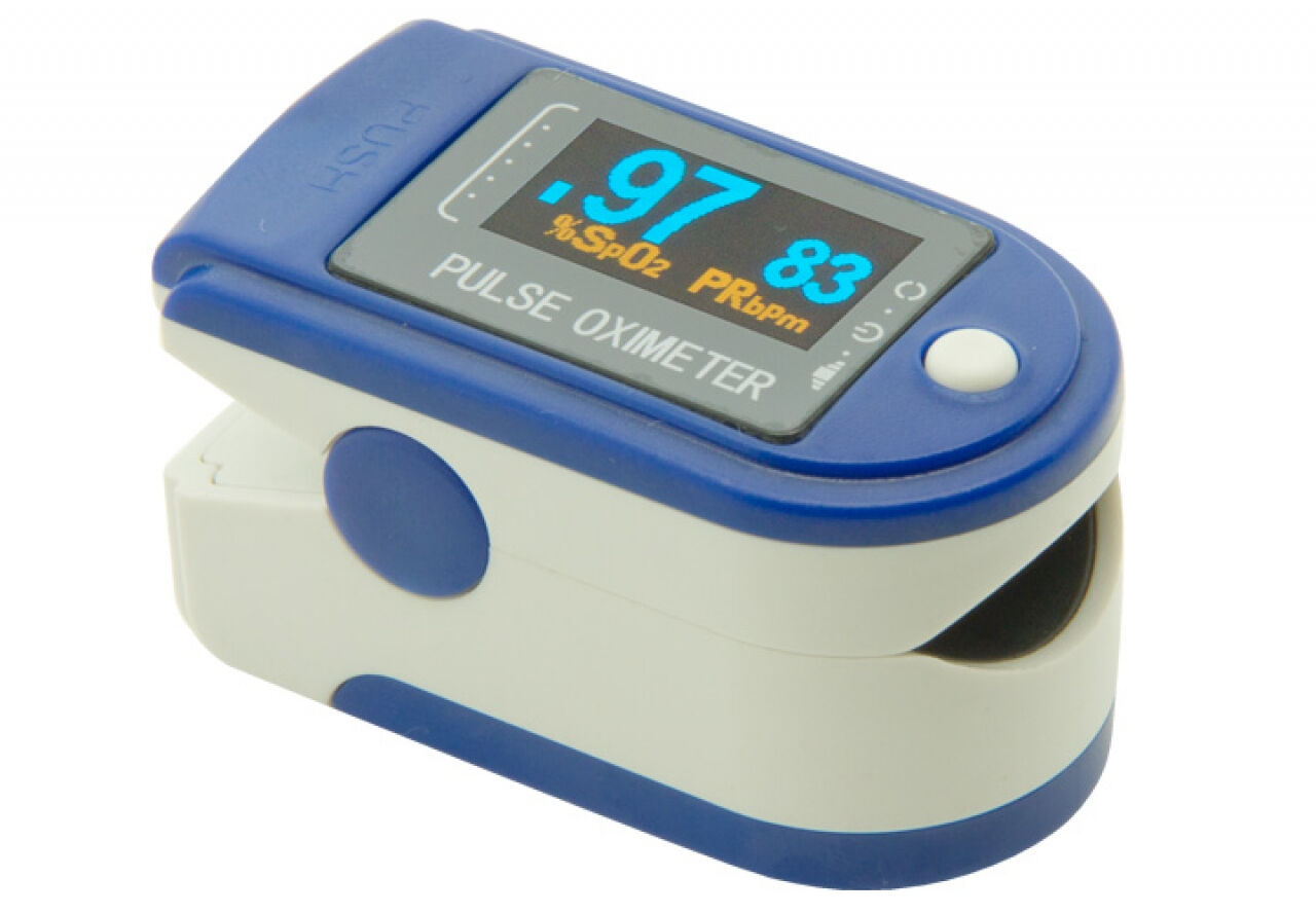 Contec saturatiemeter pulse oximeter blauw