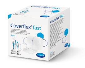 Coverflex Fast buisverband maat 3 blauw 10Mx7.5CM 20-45CM - afbeelding 0