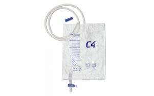 Curion C4 urinezak steriel 2L katheterzak met kruiskraan 120cm slang per 10st.