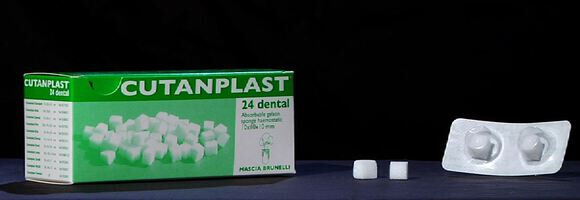 Cutanplast gelatinespons 7x5x1cm per 20x1st.  - afbeelding 0