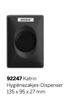 Katrin dames hygienezakjes dispenser zwart
