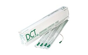 DCT eenmalige katheter nelaton ongecoat 40cm diverse maten per 50st
