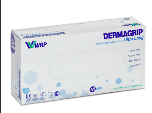 Dermagrip Ultra lange nitril handschoenen per 100st