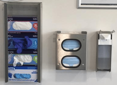 Mondkapjes houder RVS mondmasker dispenser  - afbeelding 2