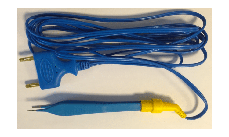 Bipolair pincet adson disposable met 3m kabel, 1mm Tip, 115mm per 10st. - afbeelding 0