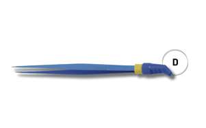 Disposable bipolair pincet prima medical recht 0.5mm tip 15cm 3m kabel per 10st.