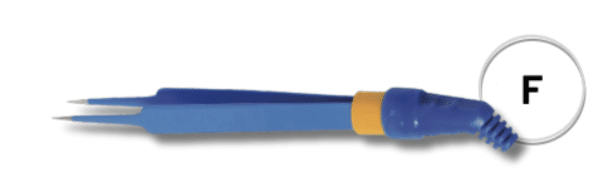 Disposable bipolair pincet prima medical jeweler 0.5mm tip 11.4cm 3m kabel per 10st.