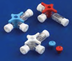 BD Connecta driewegkraan per 100st. rood