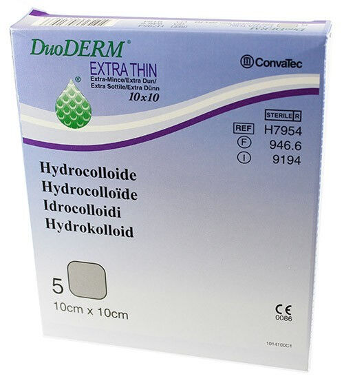 Duoderm Extra Thin hydrocolloid verband 10x10CM per 5ST