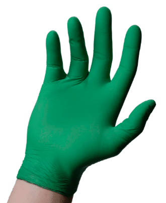 Biodegradeable gloves nitril handschoenen duurzaam groen